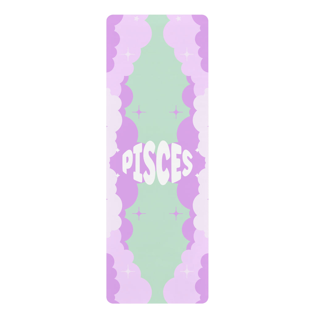 SEAFOAM GREEN / LAVENDER Pisces Rubber Non-Slip Yoga Mat