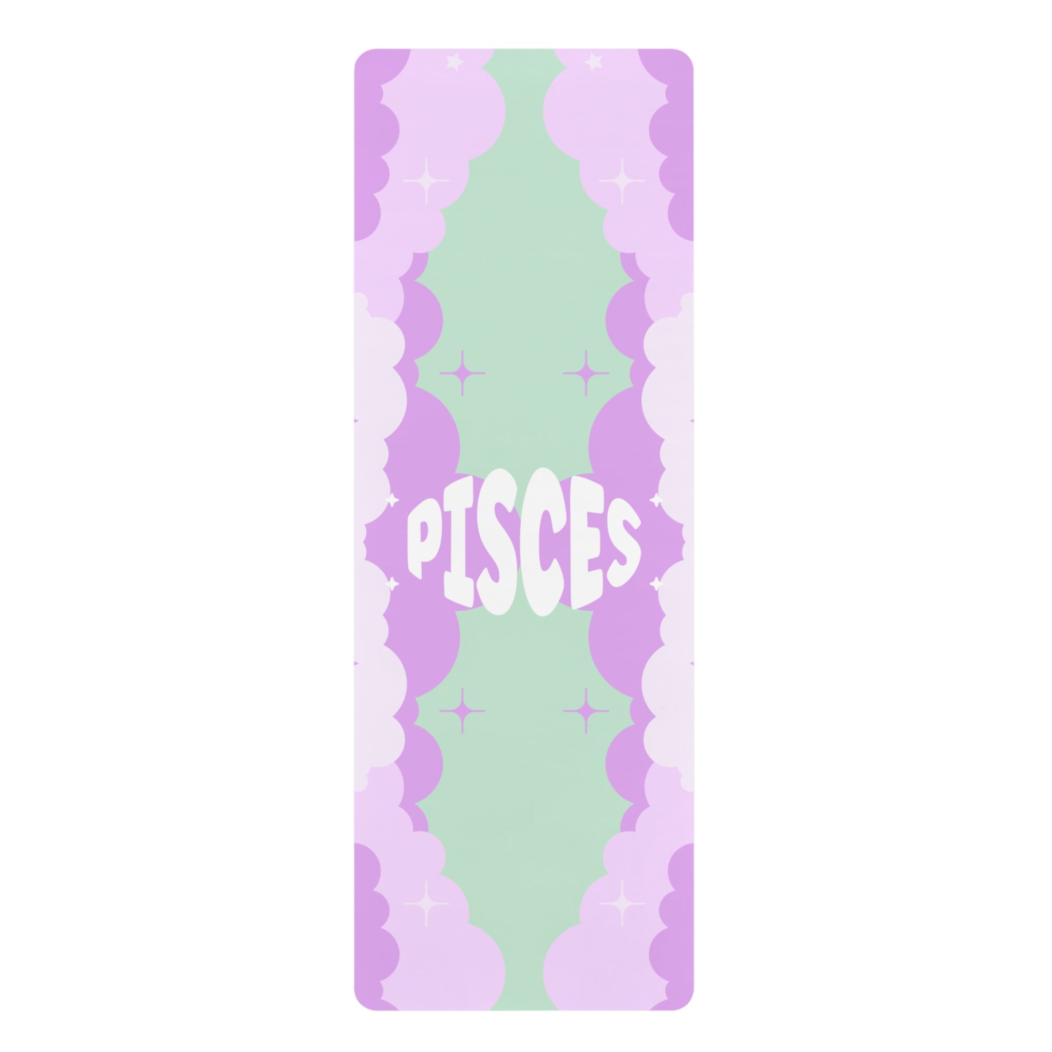 SEAFOAM GREEN / LAVENDER Pisces Rubber Non-Slip Yoga Mat