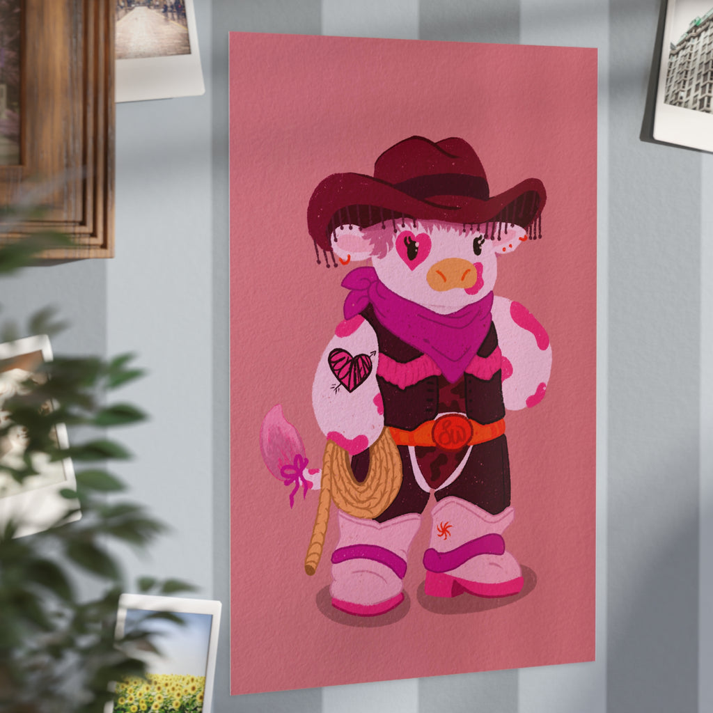 Lesbian WLW Cow Girl Digital Art Print - Pride 2026 (Unframed) 4x6 or 8x12