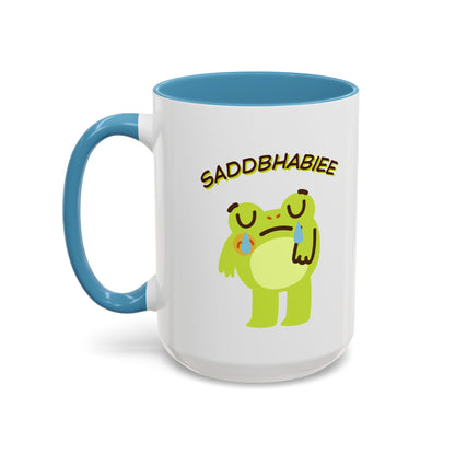 Sad Baby Frog Accent Coffee Mug – 'SADDBHABIEE' (11/15oz)