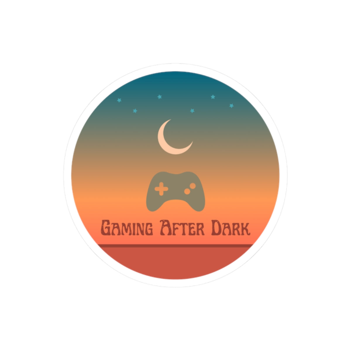 Gaming After Dark Sticker — After Dark + SaddBhabiee Collab