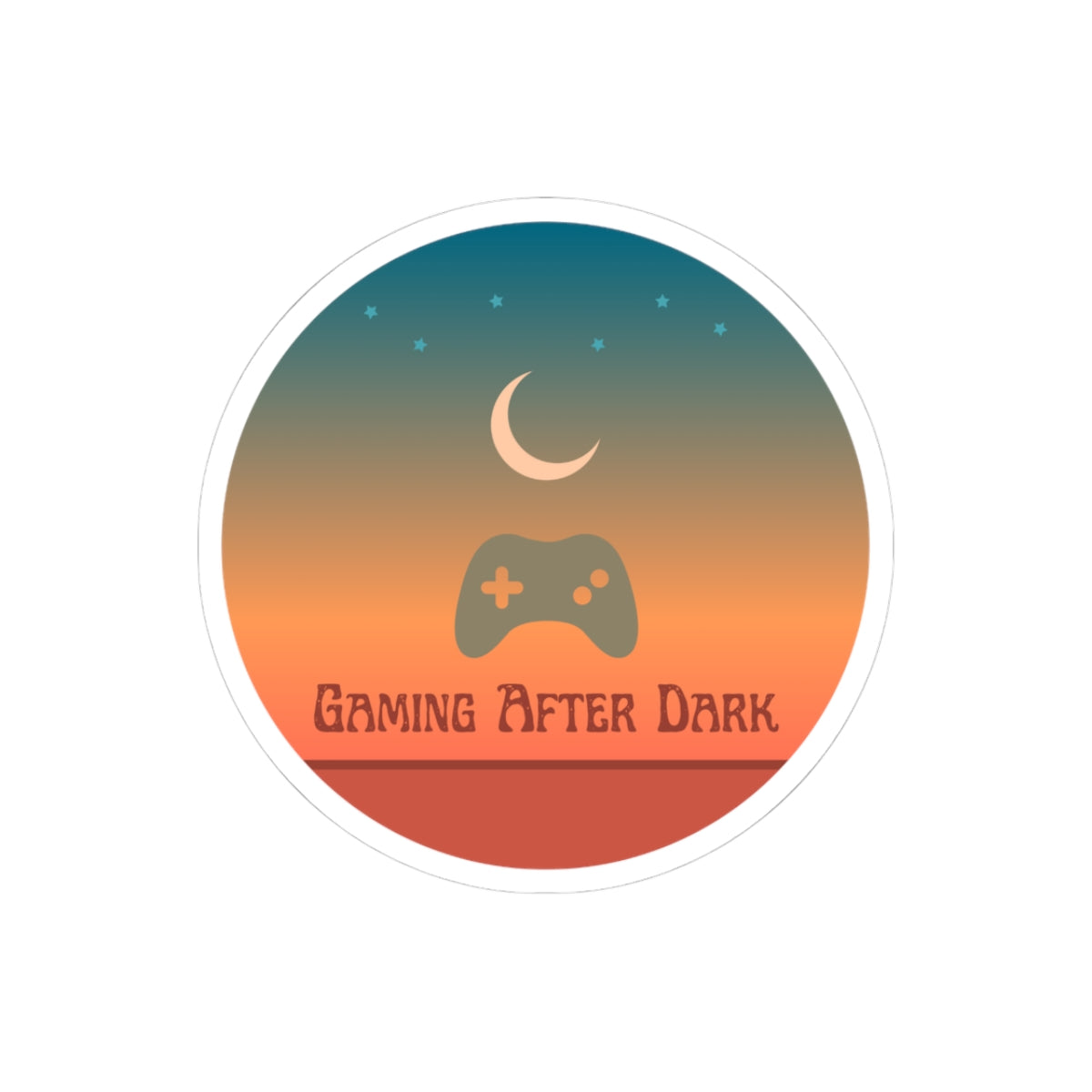 Gaming After Dark Sticker — After Dark + SaddBhabiee Collab