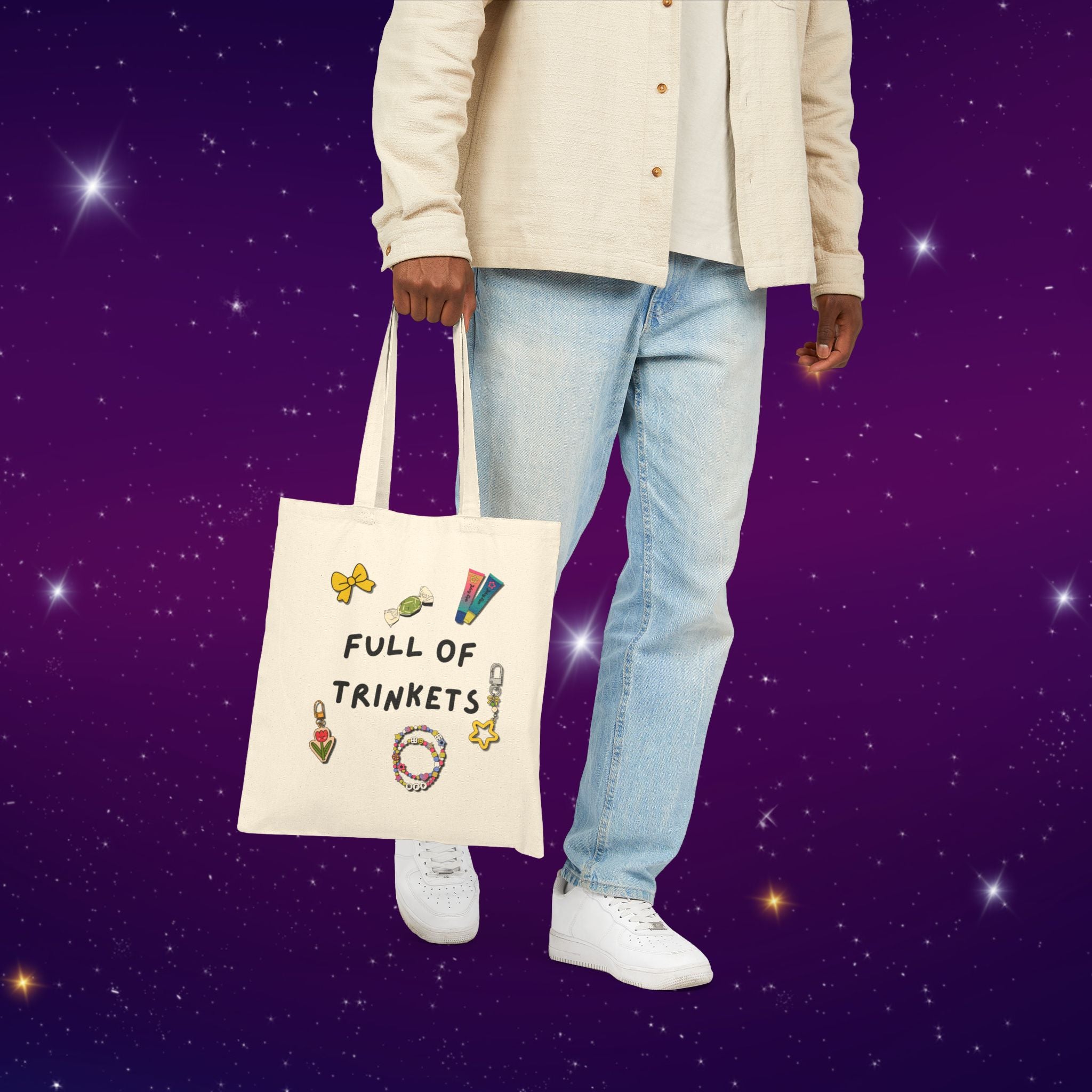 Full of Trinkets Cotton Tote Bag