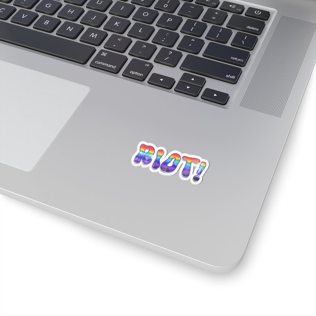 The First Pride Was A Riot! -  Rainbow Kiss-Cut Sticker Pride 2026 (2x2, 3x3, 4x4, 6x6)