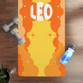 GOLD & ORANGE - Leo Zodiac Rubber Non-Slip Yoga Mat