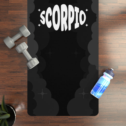 BLACK - Scorpio Zodiac Rubber Non-Slip Yoga Mat