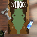 GREEN & BROWN - Virgo Zodiac Rubber Non-Slip Yoga Mat