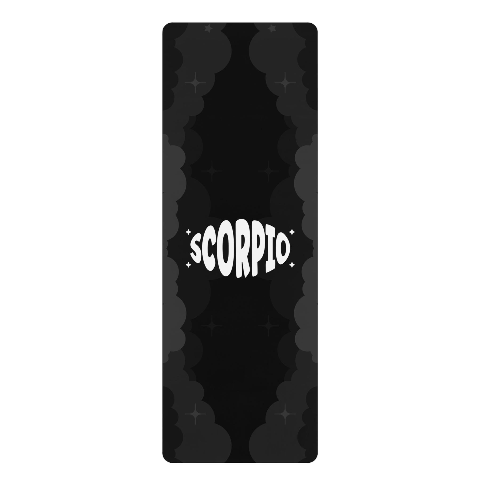 BLACK - Scorpio Zodiac Rubber Non-Slip Yoga Mat