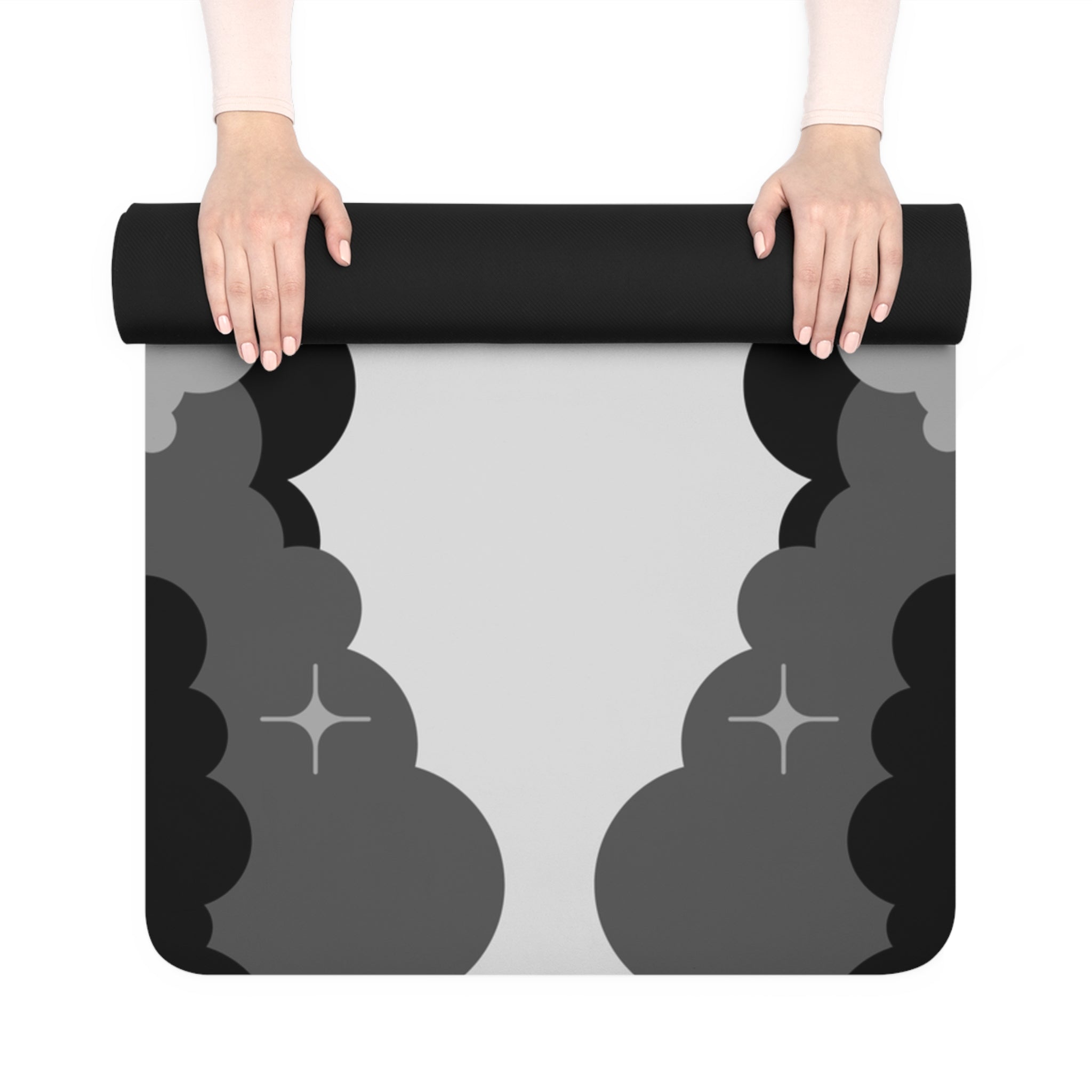 GRAY & CHARCOAL - Capricorn Zodiac Rubber Non-Slip Yoga Mat