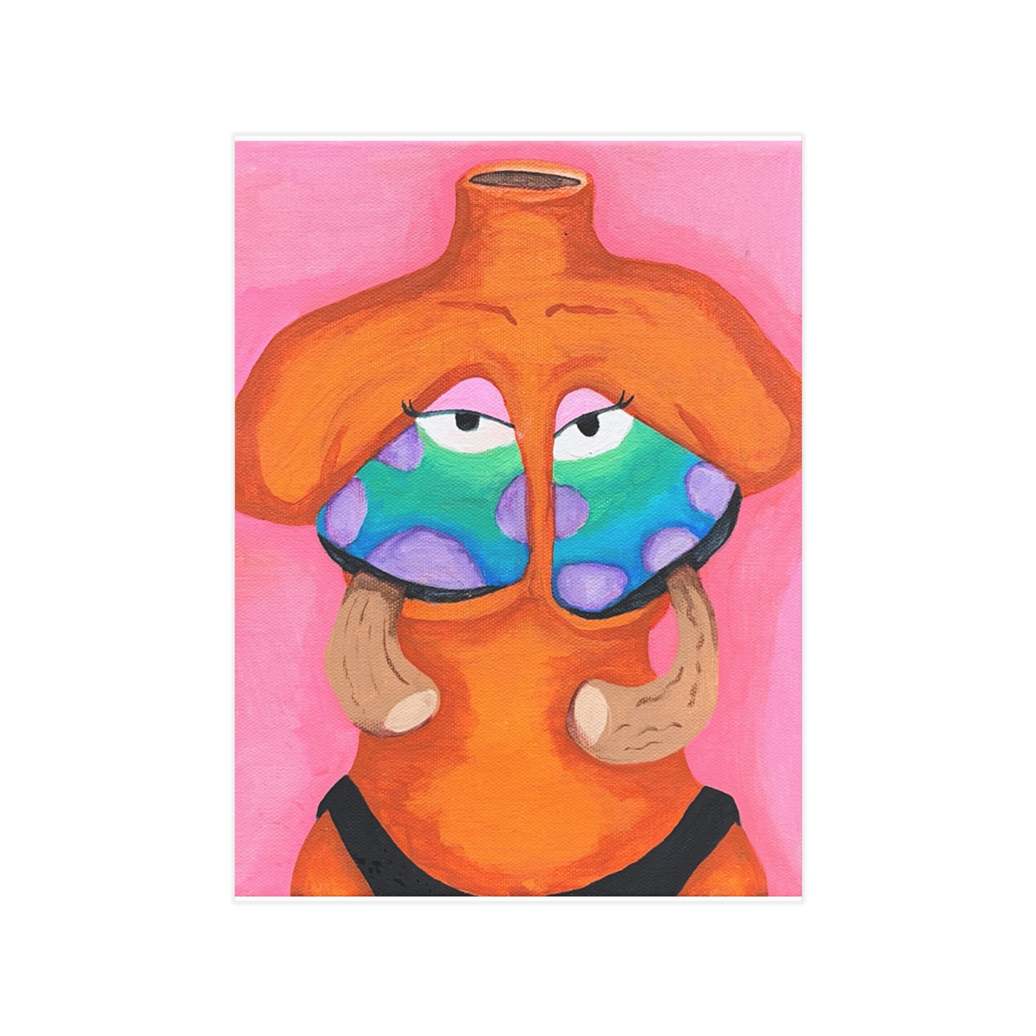 "My First time" Original Surreal Ceramic Torso Art Print - Unframed