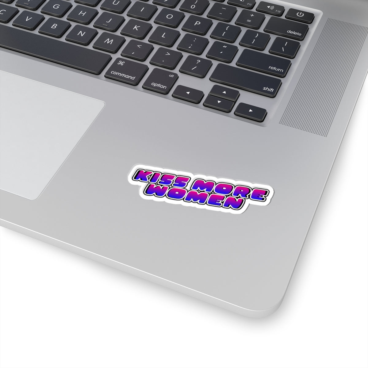 Kiss More Women Vinyl Sticker - Bisexual Pride Decal