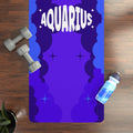 ELECTRIC BLUE - Aquarius Zodiac Rubber Non-Slip Yoga Mat (Color Series)
