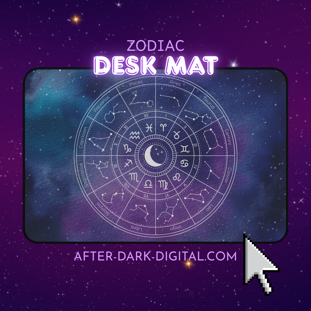 What's Your Sign? Moon & Star Astrology Mouse Pad