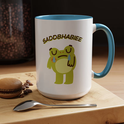 Sad Baby Frog Accent Coffee Mug – 'SADDBHABIEE' (11/15oz)