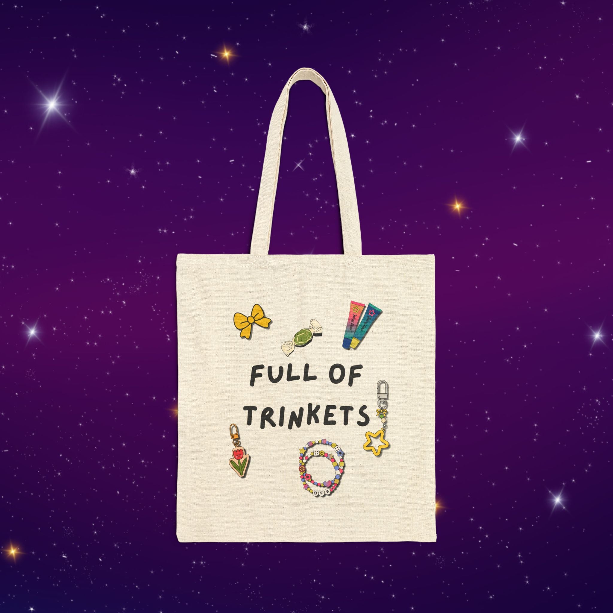 Full of Trinkets Cotton Tote Bag