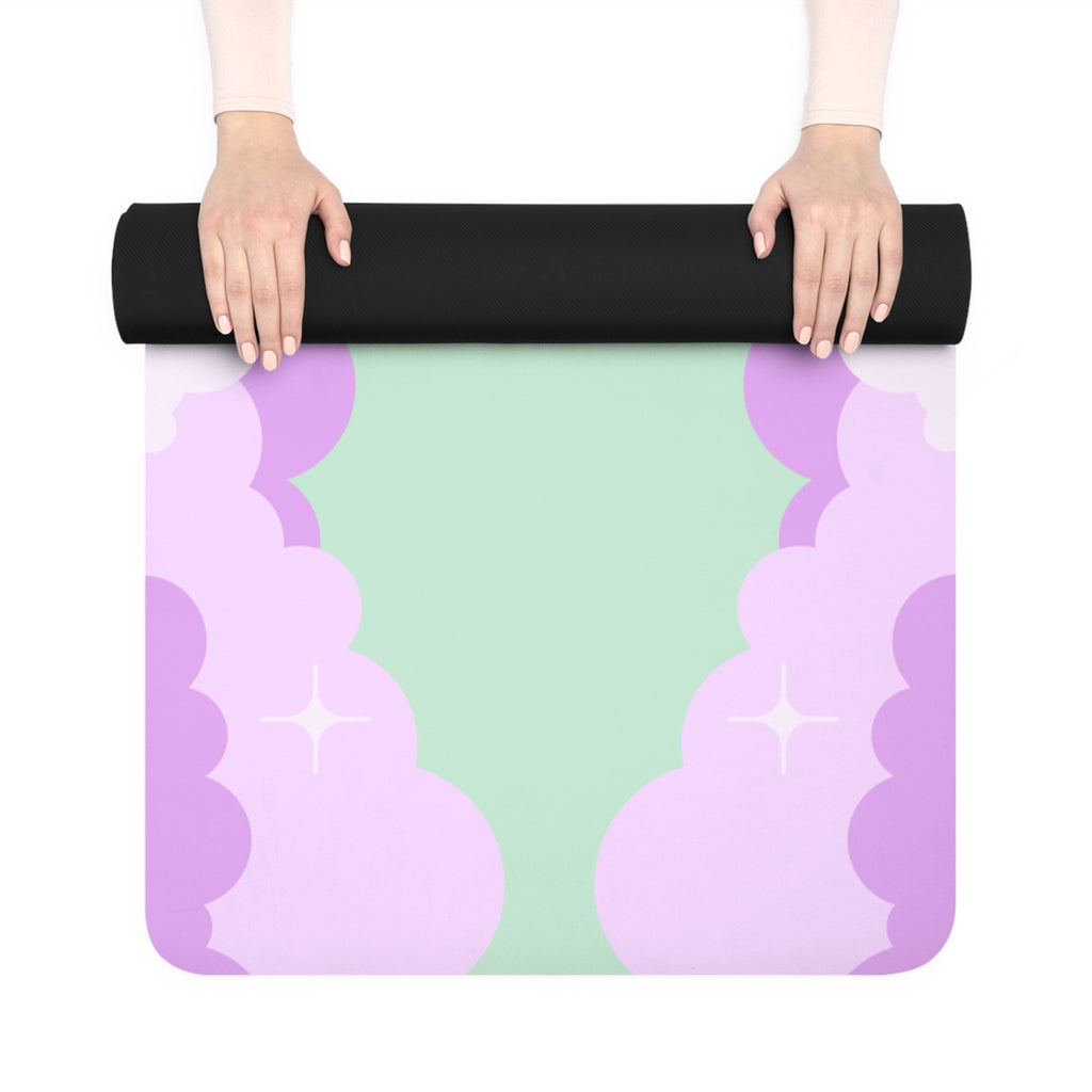 SEAFOAM GREEN / LAVENDER Pisces Rubber Non-Slip Yoga Mat