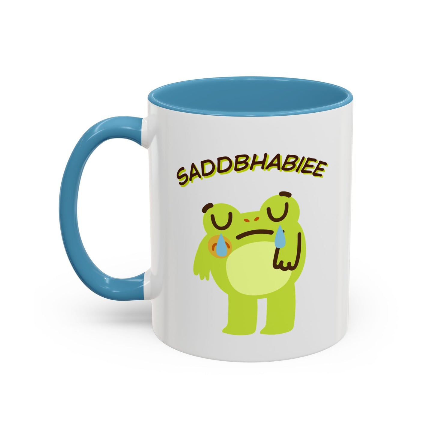 Sad Baby Frog Accent Coffee Mug – 'SADDBHABIEE' (11/15oz)