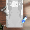 SILVER & WHITE - Cancer Zodiac Rubber Non-Slip Yoga Mat