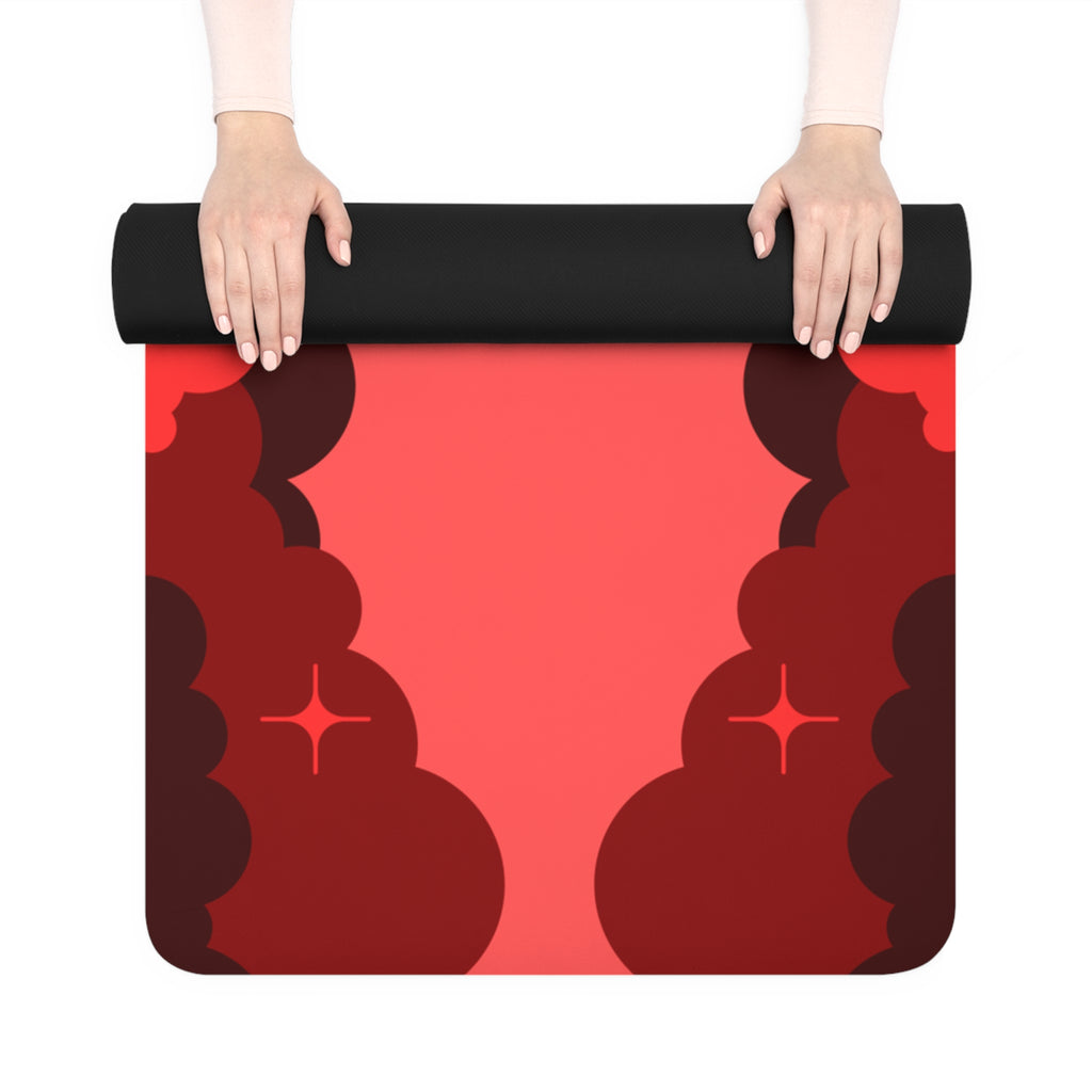 RED Aries Zodiac Rubber Non-Slip Yoga Mat