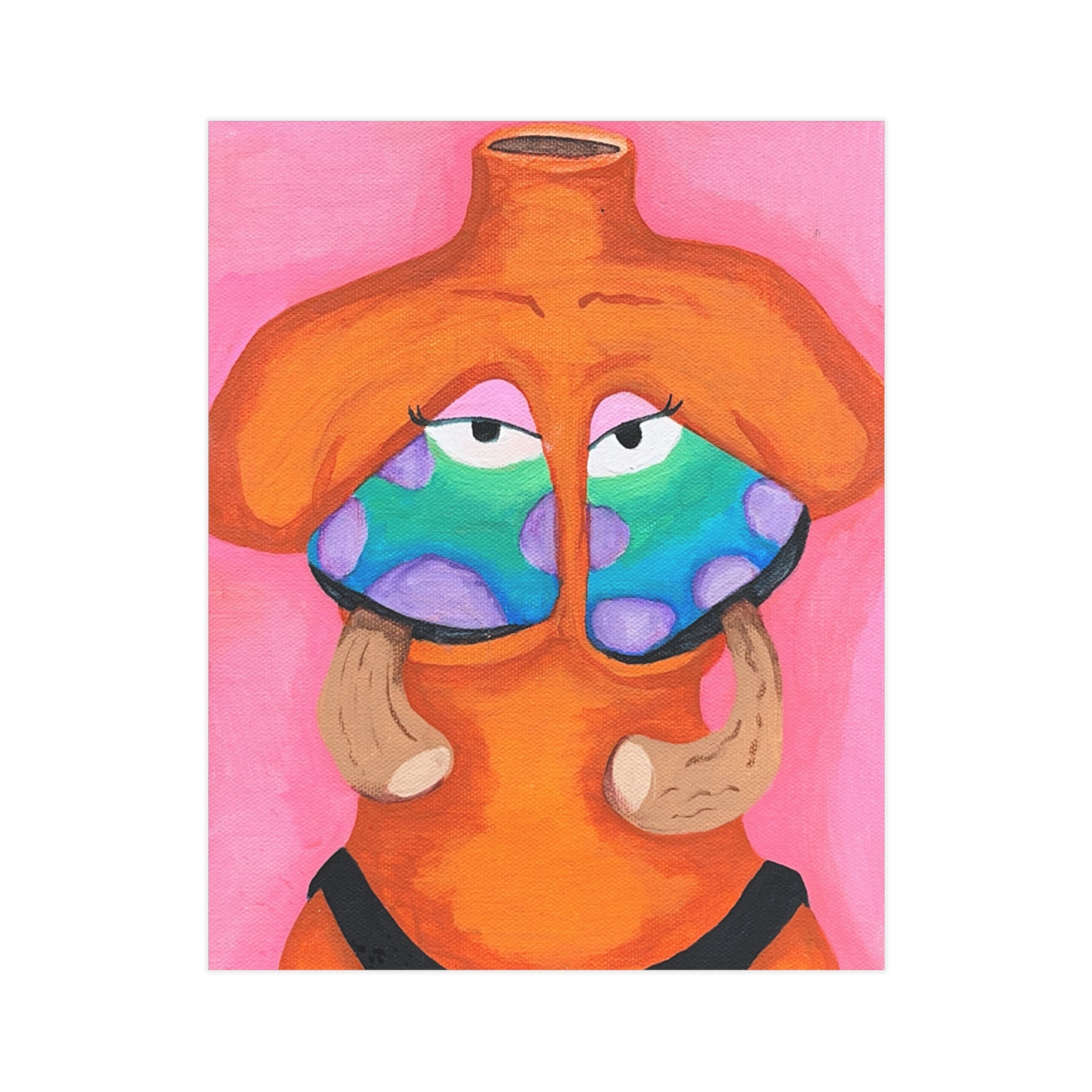 "My First time" Original Surreal Ceramic Torso Art Print - Unframed