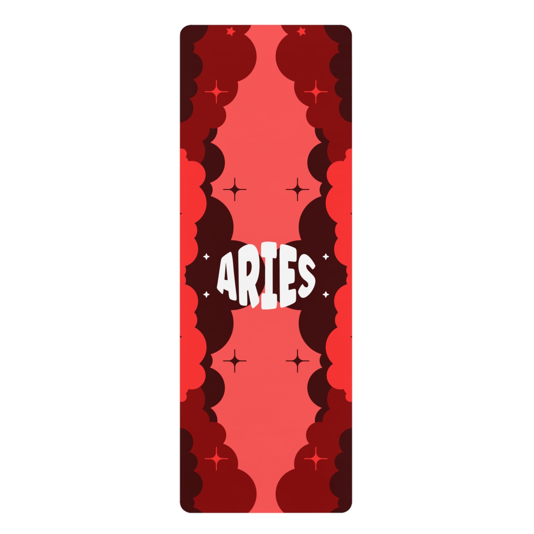 RED Aries Zodiac Rubber Non-Slip Yoga Mat