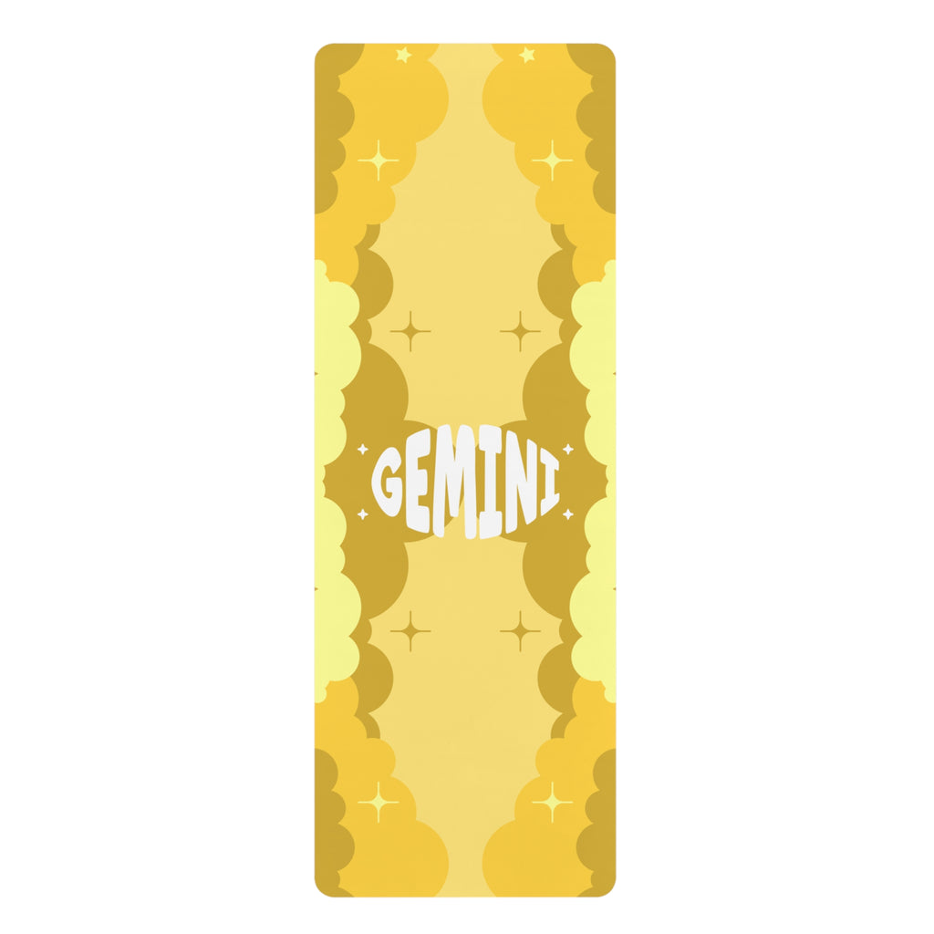 YELLOW - Gemini Zodiac Rubber Non-Slip Yoga Mat