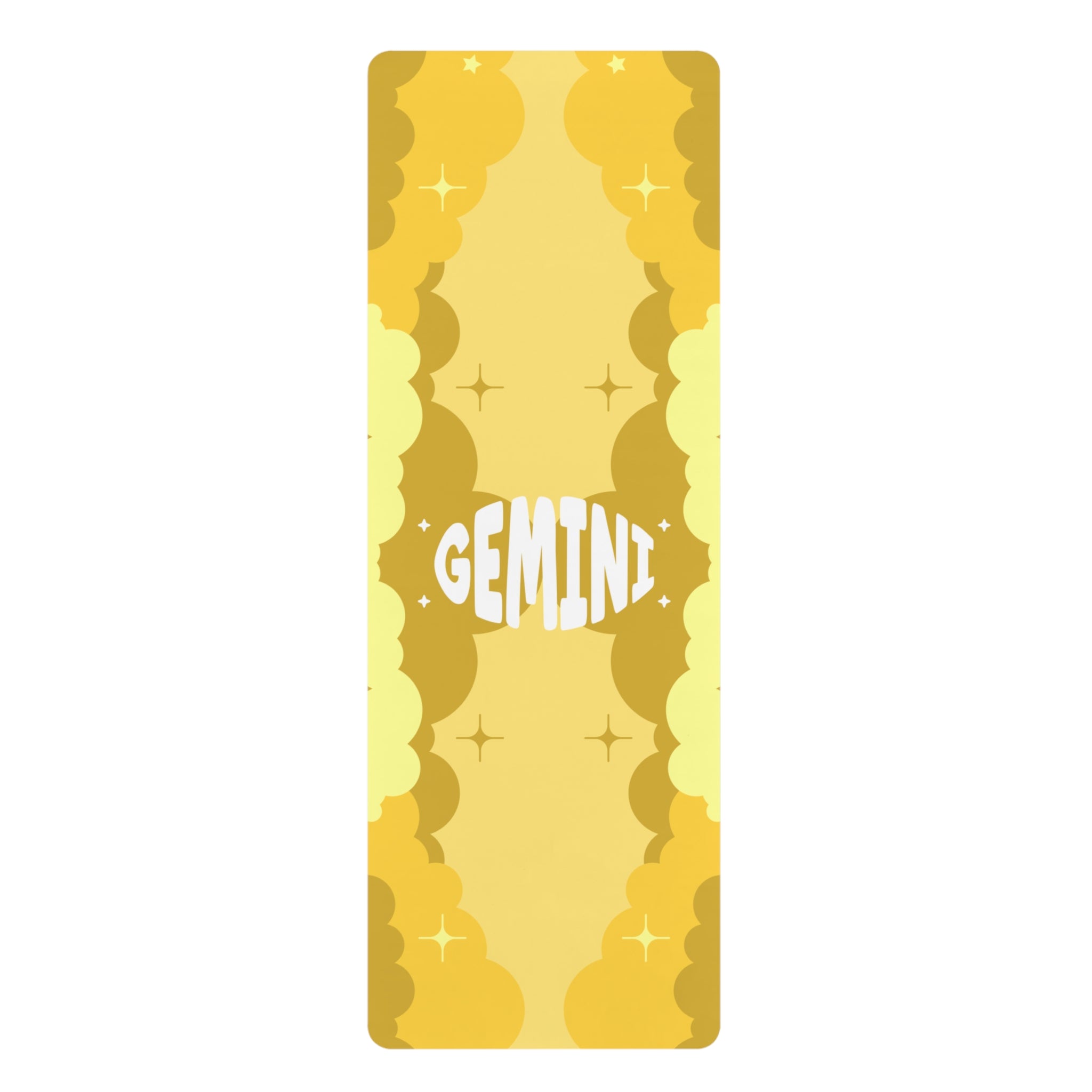 YELLOW - Gemini Zodiac Rubber Non-Slip Yoga Mat