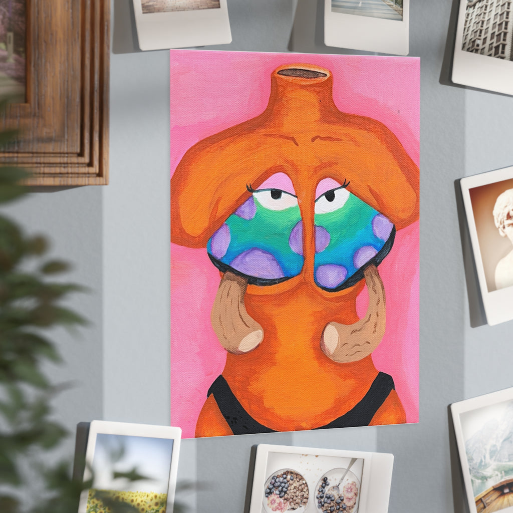 "My First time" Original Surreal Ceramic Torso Art Print - Unframed