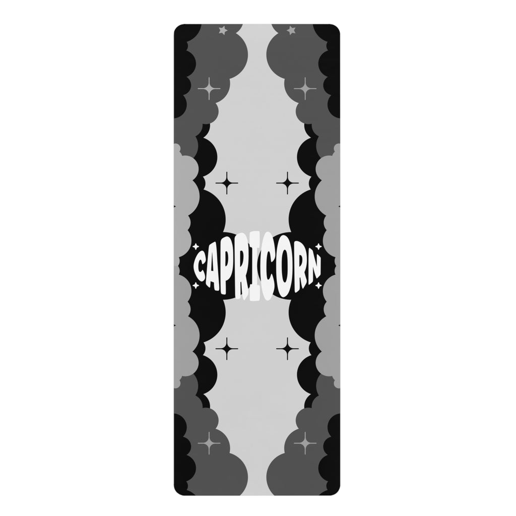 GRAY & CHARCOAL - Capricorn Zodiac Rubber Non-Slip Yoga Mat