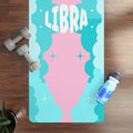 PINK & LIGHTS BLUE - Libra Zodiac Rubber Non-Slip Yoga Mat